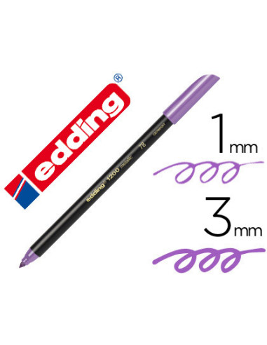 EDDING ROTULADOR 1200 PUNTA FINA VIOLETA METÁLICO