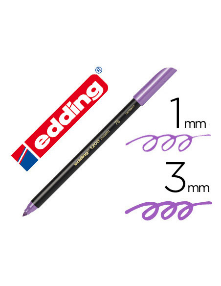 EDDING ROTULADOR 1200 PUNTA FINA VIOLETA METÁLICO