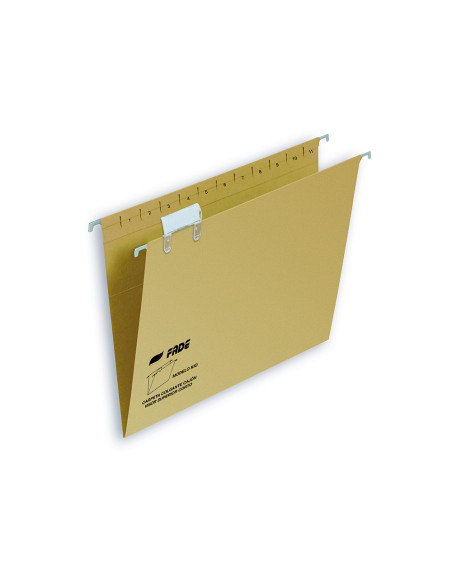 FADE CARPETA COLGANTE FOLIO PROLONGADO VISOR SUPERIOR C/ETIQUETAS CARTULINA KRAFT ECO