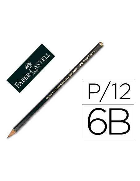 FABER CASTELL LÁPIZ DE GRAFITO ECOLAPIZ  9000-6B