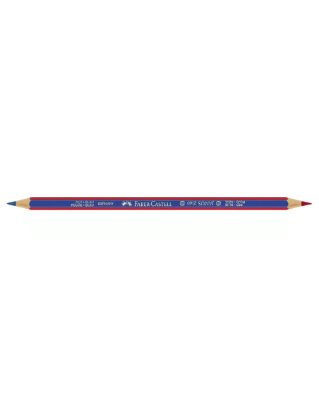 FABER CASTELL LAPIZ BICOLOR 2160 RB ROJO-AZUL