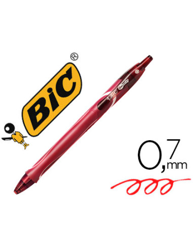 BIC BOLÍGRAFO TINTA DE GEL RETRÁCTIL GEL-OCITY QUICK DRY ROJO