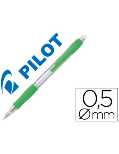 PILOT PORTAMINAS H-185 SUPERGRIP 0.5 CON GOMA VERDE CLARO