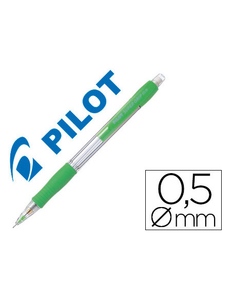 PILOT PORTAMINAS H-185 SUPERGRIP 0.5 CON GOMA VERDE CLARO