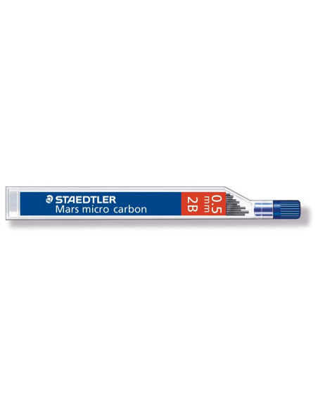 STAEDTLER MINAS MARS MICRO CARBON 250 0,5MM 2B ESTUCHE 12U