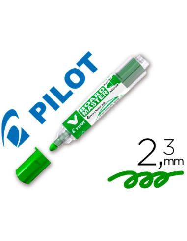 PILOT ROTULADOR PIZARRA BLANCA V BOARD MASTER RECARGABLE VERDE