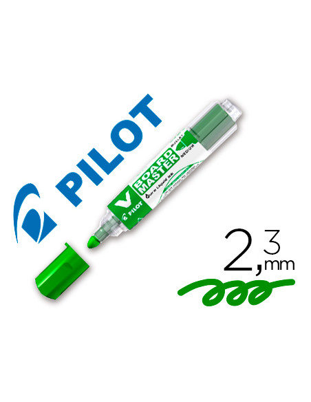 PILOT ROTULADOR PIZARRA BLANCA V BOARD MASTER RECARGABLE VERDE