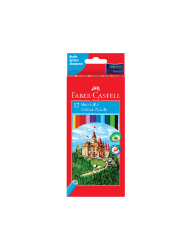 FABER CASTELL LÁPICES DE COLORES CLASSIC C/SURTIDOS ESTUCHE 12 UD