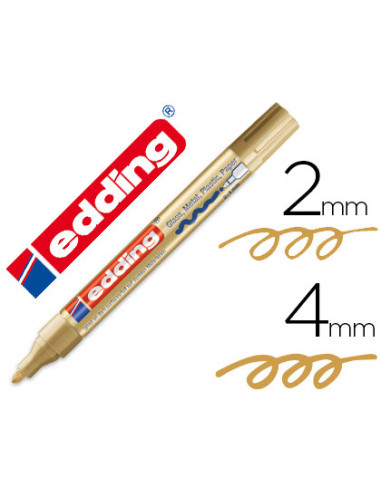 EDDING MARCADOR PERMANENTE TINTA OPACA 750 ORO