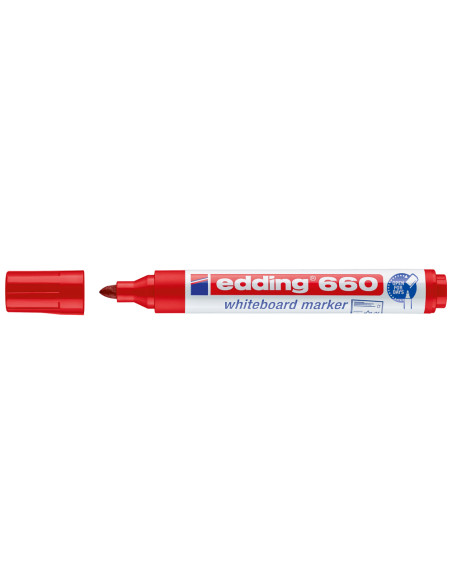 EDDING MARCADOR DE PIZARRA BLANCA 660 ROJO