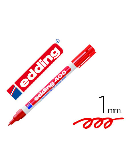 EDDING MARCADOR PERMANENTE 400 ROJO