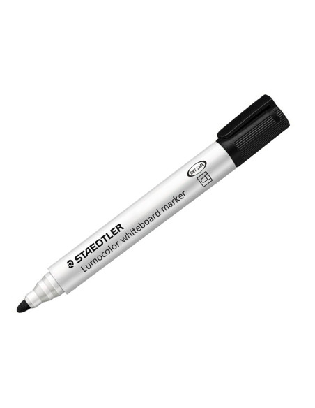 STAEDTLER ROTULADOR PIZARRA-BLANCA LUMOCOLOR PUNTA REDONDA NEGRO 351-9