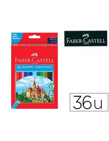 FABER CASTELL LÁPICES DE COLORES CLASSIC C/SURTIDOS ESTUCHE 36 UD