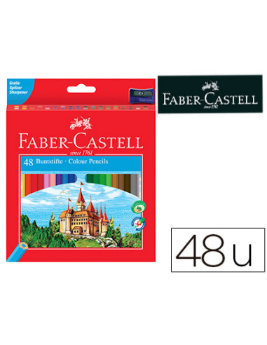 FABER CASTELL LÁPICES DE COLORES CLASSIC C/SURTIDOS ESTUCHE 48 UD