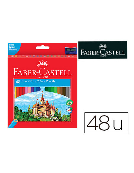 FABER CASTELL LÁPICES DE COLORES CLASSIC C/SURTIDOS ESTUCHE 48 UD