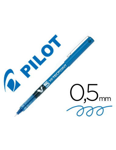 PILOT ROLLER TINTA LÍQUIDA V-5 HI-TECPOINT AZUL