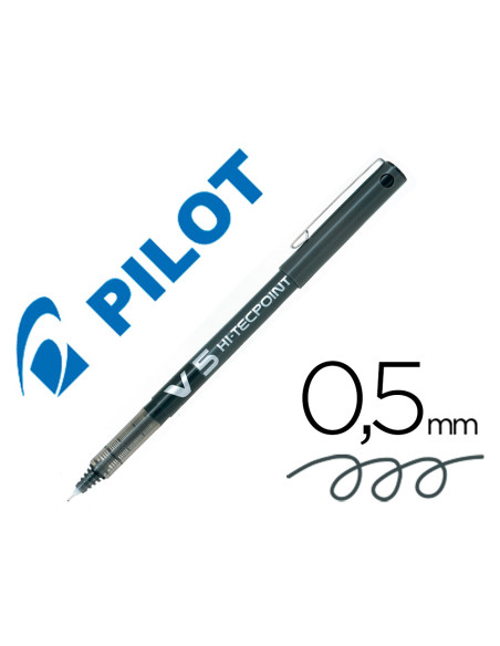 PILOT ROLLER TINTA LÍQUIDA V-5 HI-TECPOINT NEGRO