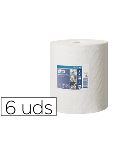 TORK ROLLO DE PAPEL DE SECADO EXTRA ALIMENTACIÓN BOBINA 2 CAPAS 160M BLANCO PACK -6U-