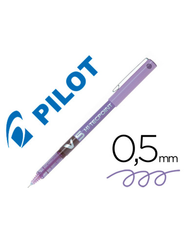 PILOT ROLLER TINTA LÍQUIDA V-5 HI-TECPOINT VIOLETA