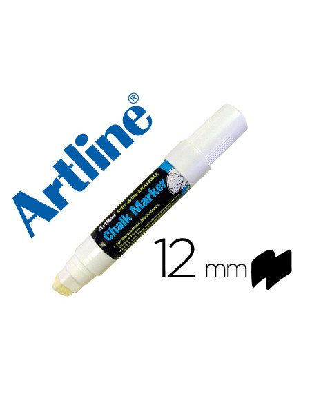 Rotulador artline pizarra verde negra epw-12 mm color blanco