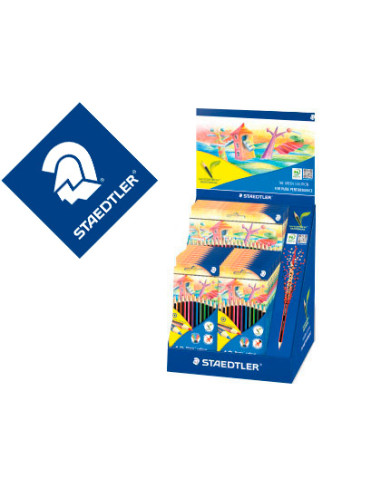 STAEDTLER LÁPICES DE COLORES WOPEX ECOLÓGICO C/SURTIDOS EXPOSITOR C12-20U - C24-5U-