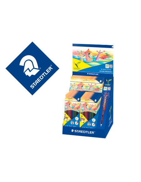 STAEDTLER LÁPICES DE COLORES WOPEX ECOLÓGICO C/SURTIDOS EXPOSITOR C12-20U - C24-5U-