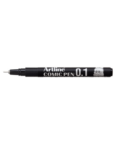 Rotulador artline calibrado micrometrico negro comic pen ek-281 punta poliacetal 0,1 mm resistente al agua