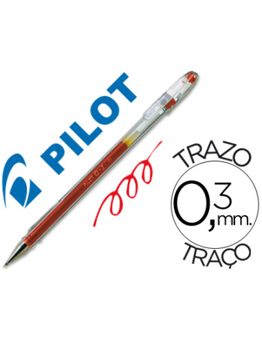 PILOT ROLLER TINTA DE GEL G-1 0.5 ROJO