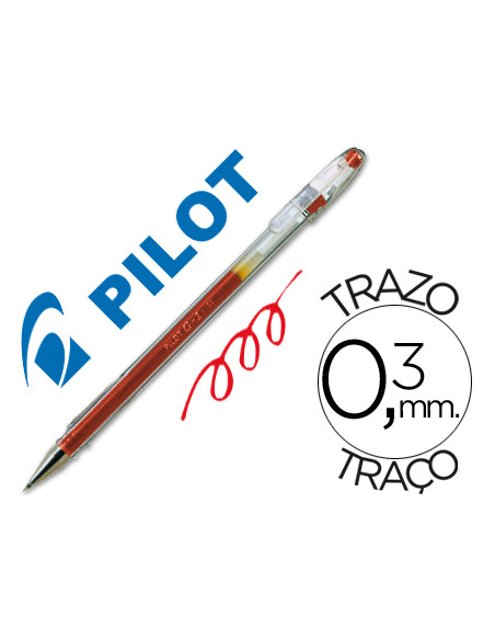 PILOT ROLLER TINTA DE GEL G-1 0.5 ROJO