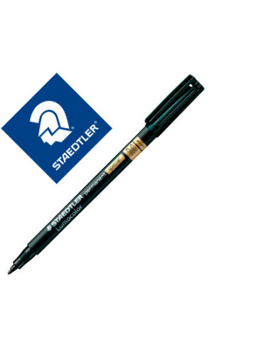 STAEDTLER ROTULADOR ESPECIAL PERMANENTE LUMOCOLOR M NEGRO