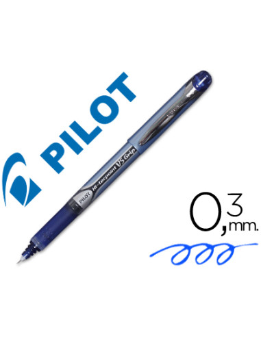 PILOT ROLLER TINTA LÍQUIDA V-5 GRIP HI-TECPOINT AZUL