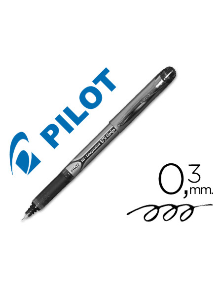 PILOT ROLLER TINTA LÍQUIDA V-5 GRIP HI-TECPOINT NEGRO