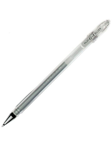 PILOT ROLLER TINTA GEL G-1 0.7 PLATA