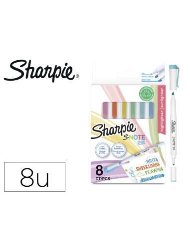 SHARPIE ROTULADORES CREATIVOS S-NOTE DUO ESTUCHE DE 8 C/SURTIDOS