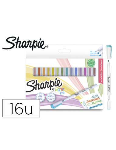 SHARPIE ROTULADORES CREATIVOS S-NOTE DUO ESTUCHE DE 16 C/SURTIDOS