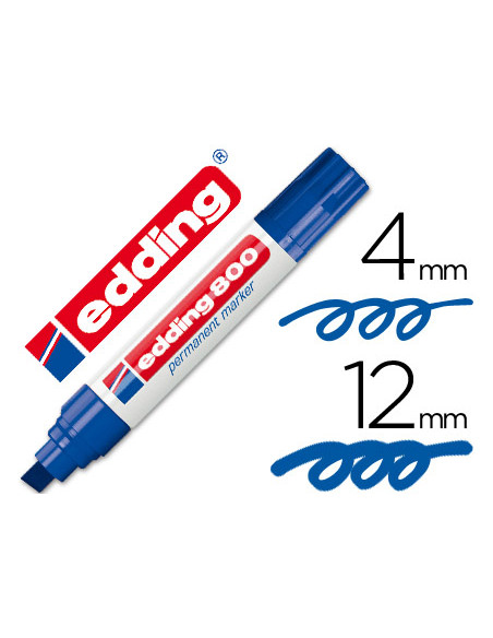 EDDING MARCADOR PERMANENTE 800 AZUL