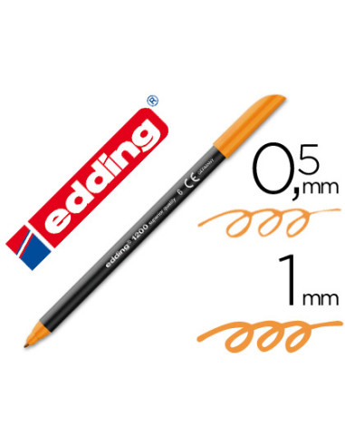 EDDING ROTULADOR 1200 PUNTA FINA NARANJA