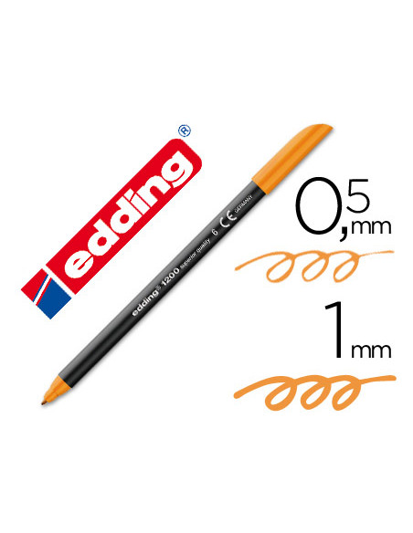 EDDING ROTULADOR 1200 PUNTA FINA NARANJA