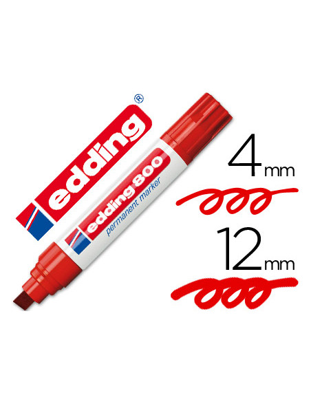 EDDING MARCADOR PERMANENTE 800 ROJO