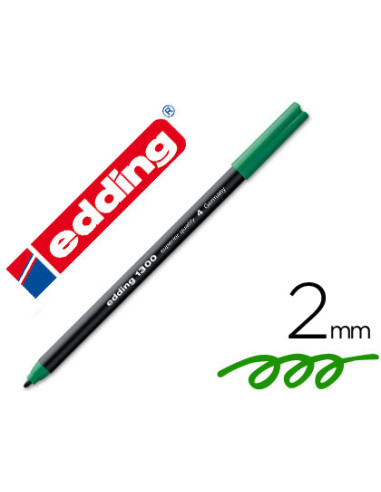 EDDING ROTULADOR 1300 PUNTA MEDIA VERDE