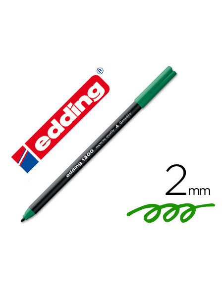 EDDING ROTULADOR 1300 PUNTA MEDIA VERDE