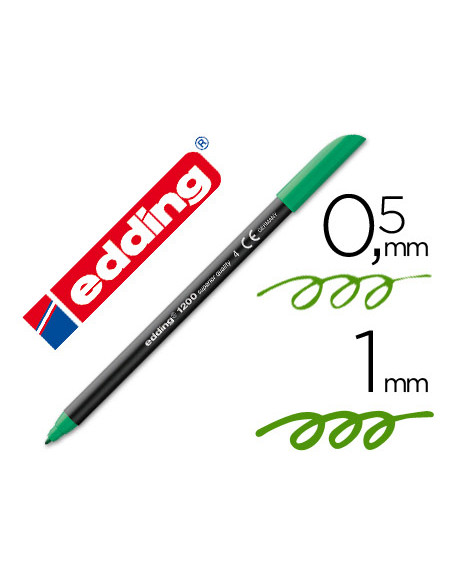 EDDING ROTULADOR 1200 PUNTA FINA VERDE