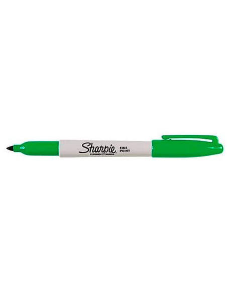 SHARPIE MARCADOR PERMANENTE FINE 0,9MM PUNTA REDONDA VERDE