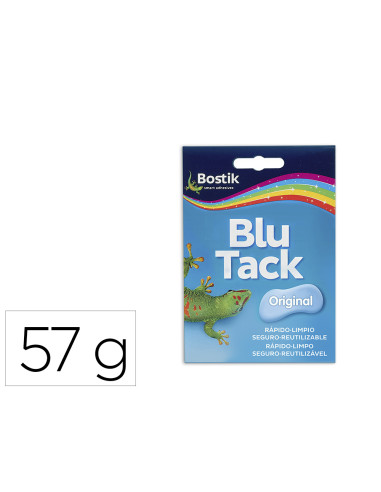 BOSTIK MASILLA ADHESIVA REUTILIZABLE BLU TACK ORIGINAL 57GR AZUL