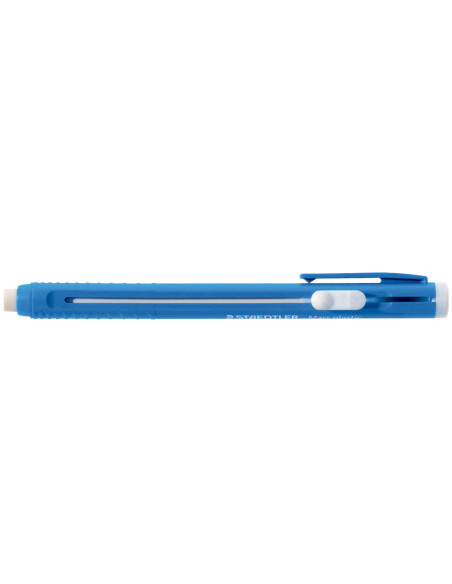 STAEDTLER PORTAGOMAS MARS PLASTIC CON CLIP + GOMA DE RECARGA AZUL