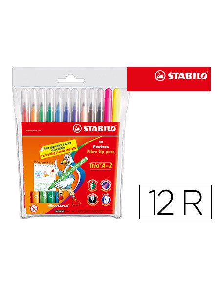 STABILO ROTULADORES TRIO AZ C/SURTIDOS ESTUCHE 12 UD