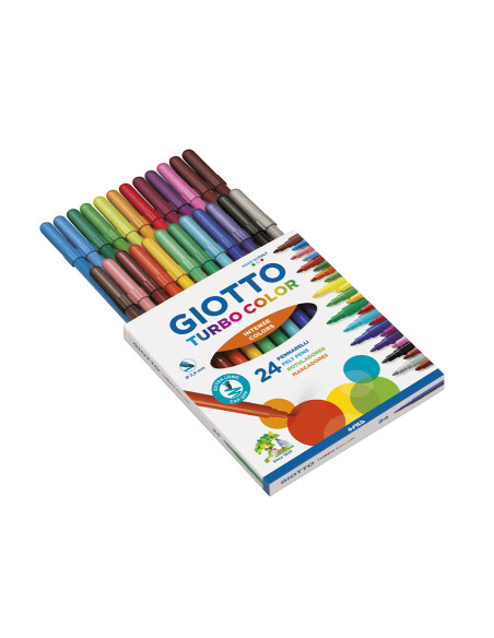 GIOTTO ROTULADORES TURBO COLOR SURTIDOS ESTUCHE 24 UD