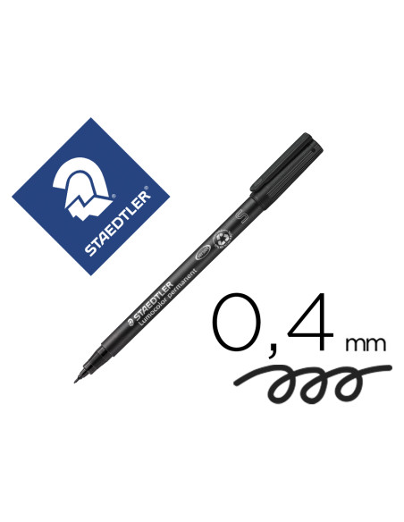 STAEDTLER ROTULADOR PERMANENTE LUMOCOLOR 313-9 S NEGRO