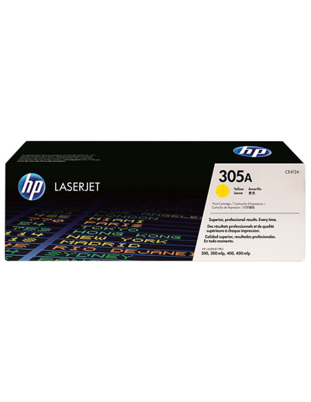 HP TONER AMARILLO LASERJET PRO 300 400  COLOR / M 351 A / MFP / M 375 NW / M 451 DN / DW / NW - 305A