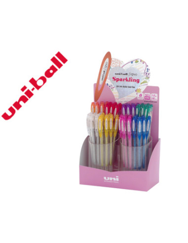 UNIBALL ROLLERBALL SIGNO UM-120SP/4D 1.0MM COLORES SURTIDOS EXPOSITOR 48 UD